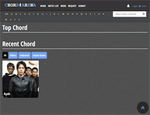 Tablet Screenshot of chordarena.com